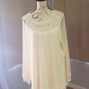 Cream Lace Blouse